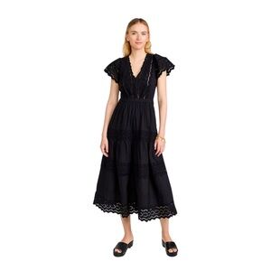 SEA NEW YORK Eyelet Midi Dress